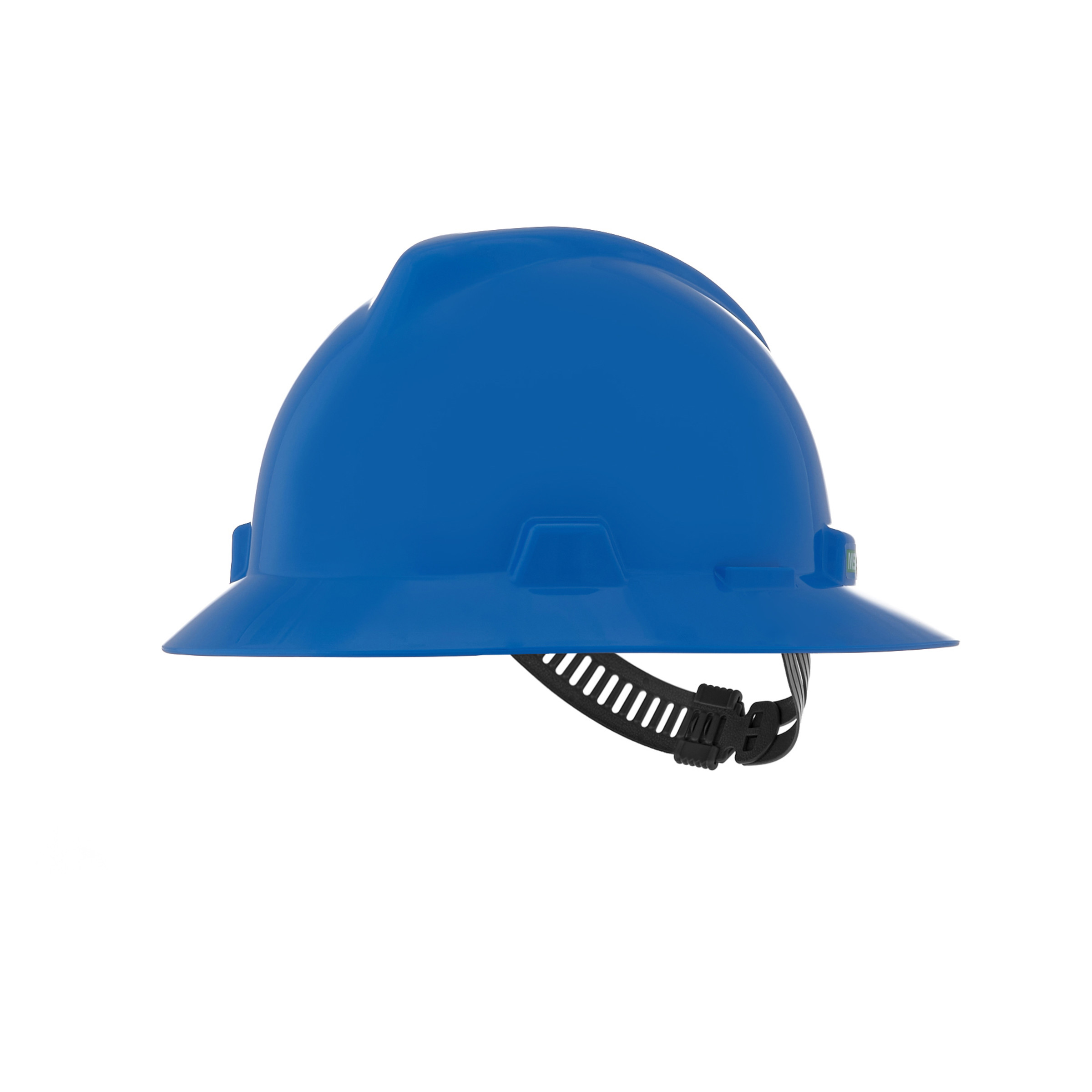 V-Gard Slotted Full-Brim Hat, Blue, w/Staz-On Suspension